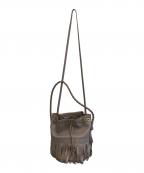 J&M DAVIDSONジェイ＆エム デヴィッドソン）の古着「カーニバル 巾着ショルダーバッグ」｜ベージュ