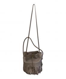 J&M DAVIDSON（ジェイ＆エム デヴィッドソン）の古着「カーニバル 巾着ショルダーバッグ」｜ベージュ