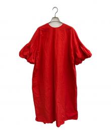 ENFOLD（エンフォルド）の古着「バルーンスリーブドレス」｜レッド