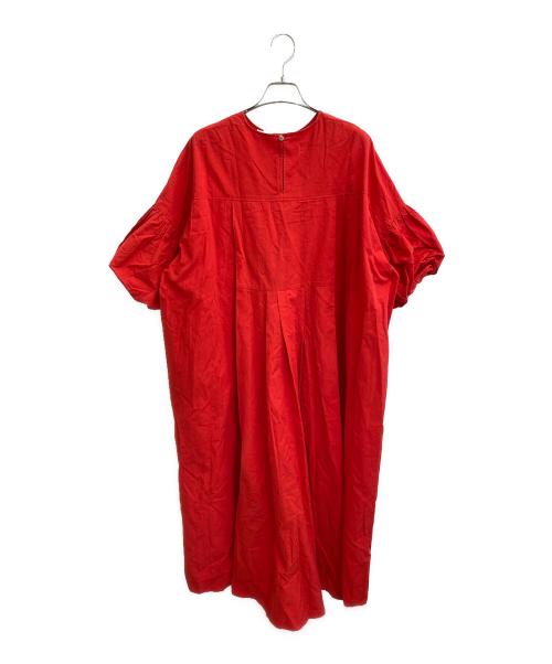 ENFOLD（エンフォルド）ENFOLD (エンフォルド) バルーンスリーブドレス レッド サイズ:Sの古着・服飾アイテム