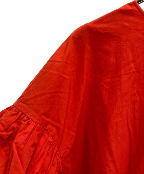 ENFOLD（エンフォルド）ENFOLD (エンフォルド) バルーンスリーブドレス レッド サイズ:Sの古着・服飾アイテム