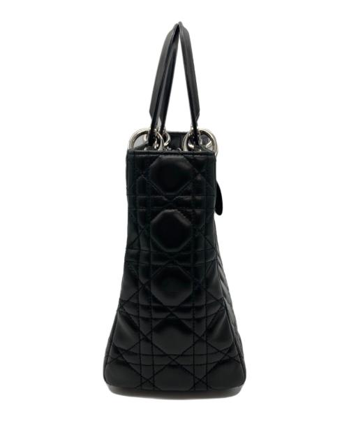 Christian Dior（クリスチャン ディオール）Christian Dior (クリスチャン ディオール) Lady Dior バッグ ミディアム ブラックの古着・服飾アイテム