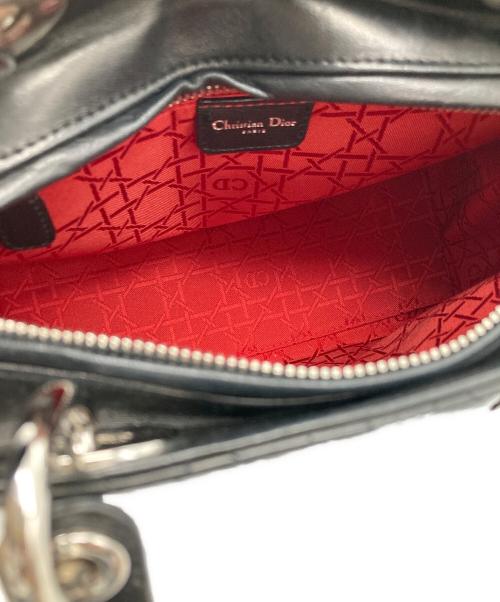 Christian Dior（クリスチャン ディオール）Christian Dior (クリスチャン ディオール) Lady Dior バッグ ミディアム ブラックの古着・服飾アイテム