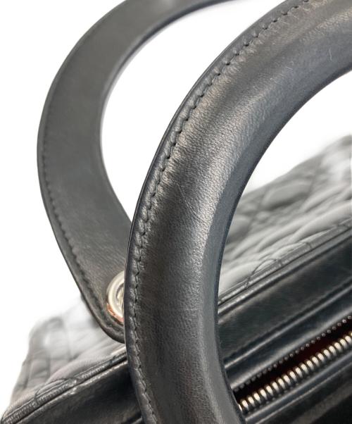 Christian Dior（クリスチャン ディオール）Christian Dior (クリスチャン ディオール) Lady Dior バッグ ミディアム ブラックの古着・服飾アイテム