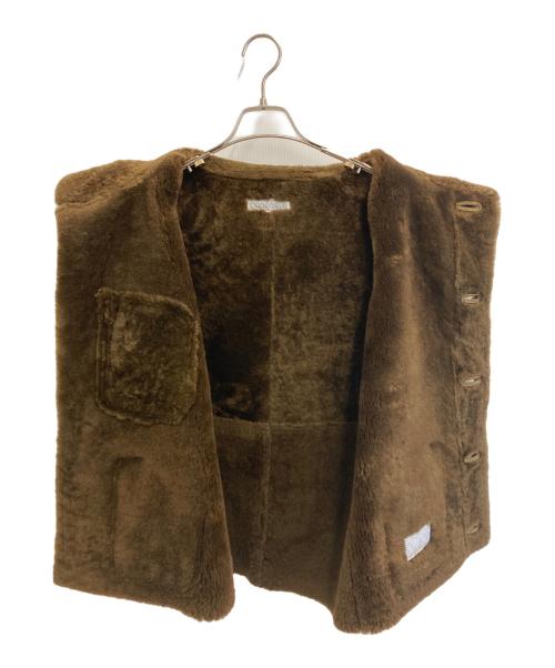 nonnative（ノンネイティブ）nonnative (ノンネイティブ) ムートンベスト オリーブ サイズ:3の古着・服飾アイテム