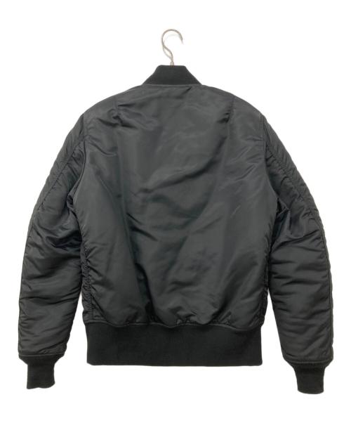 ALPHA（アルファ）ALPHA (アルファ) NUMBER (N)INE (ナンバーナイン) MA-1ジャケット ブラック サイズ:Lの古着・服飾アイテム