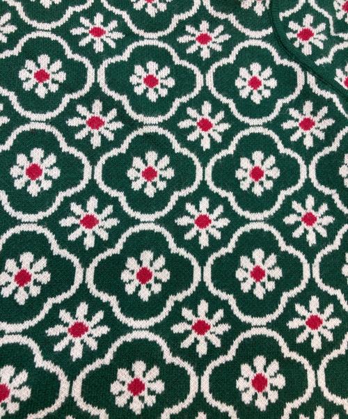 AMBERGLEAM（アンバーグリーム）AMBERGLEAM (アンバーグリーム) Art Knit Dress グリーン サイズ:Mの古着・服飾アイテム