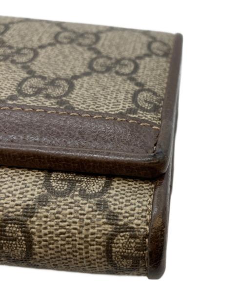 GUCCI（グッチ）GUCCI (グッチ) Ophida GG Chain Wallet ベージュの古着・服飾アイテム