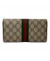 GUCCI (グッチ) Ophida GG Chain Wallet ベージュ：60000円