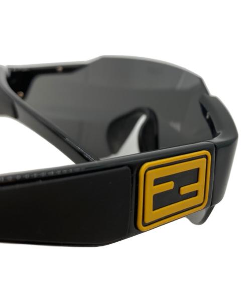 FENDI（フェンディ）FENDI (フェンディ) 24ss Ff-logo Rimless Shield Sunglasses ブラックの古着・服飾アイテム