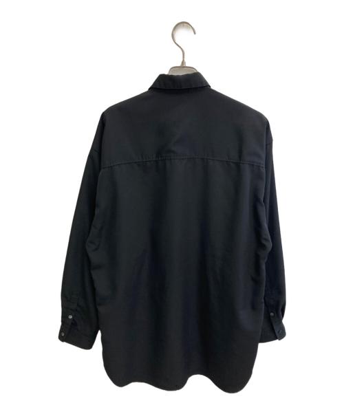 ato（アトウ）ato (アトウ) デザインシャツ ブラック サイズ:44の古着・服飾アイテム