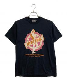 Hysteric Glamour（ヒステリックグラマー）の古着「プリントTシャツ」｜ブラック