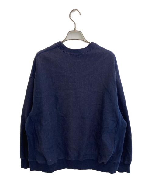 blurhms ROOTSTOCK（ブラームスルーツストック）blurhms ROOTSTOCK (ブラームスルーツストック) Soft&Hard Sweat Crew-neck PRINT Big ネイビー サイズ:SIZE 2の古着・服飾アイテム