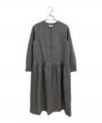 atelier naruseアトリエナルセ）の古着「kurumi button formal one-piece」｜グレー