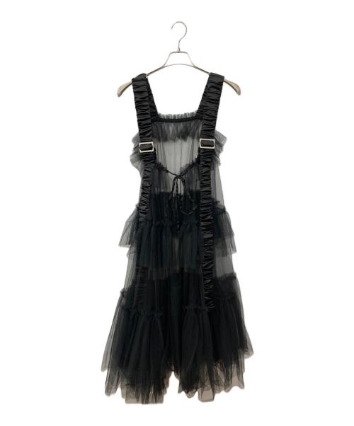 J1U by LA BELLE ETUDE（ジユウバイラベルエチュード）J1U by LA BELLE ETUDE (ジユウバイラベルエチュード) シースルーボリュームチュールデザインジレ ブラック サイズ:FREEの古着・服飾アイテム