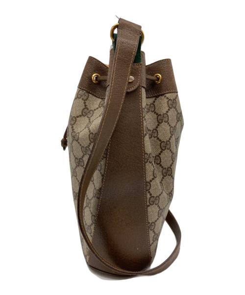 GUCCI（グッチ）GUCCI (グッチ) OLD GGキャンバス ショルダーバッグ ブラウンの古着・服飾アイテム