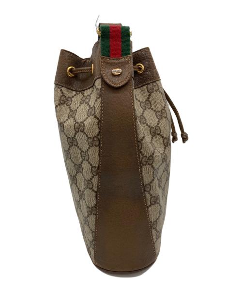 GUCCI（グッチ）GUCCI (グッチ) OLD GGキャンバス ショルダーバッグ ブラウンの古着・服飾アイテム
