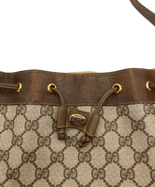 GUCCI（グッチ）GUCCI (グッチ) OLD GGキャンバス ショルダーバッグ ブラウンの古着・服飾アイテム