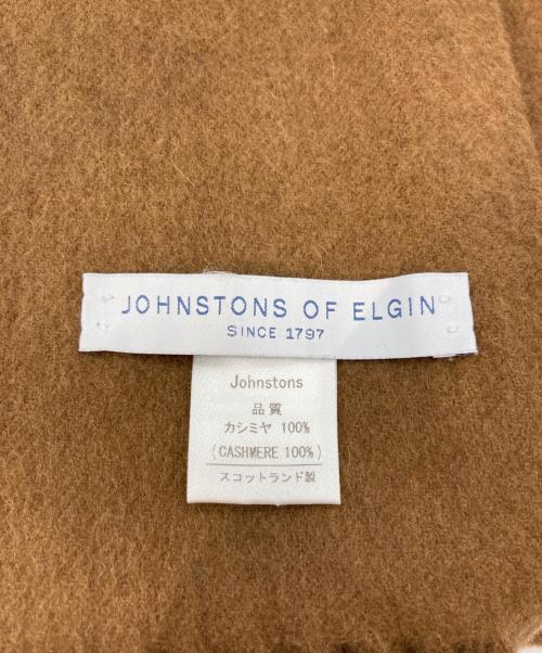 JOHNSTONS OF ELGIN（ジョンストンズオブエルガン）JOHNSTONS OF ELGIN (ジョンストンズオブエルガン) カシミヤ大判ストール ブラウンの古着・服飾アイテム