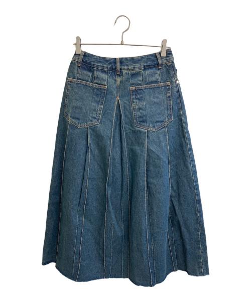 MAISON SPECIAL（メゾンスペシャル）MAISON SPECIAL (メゾンスペシャル) Pleated Denim Skirt インディゴ サイズ:38の古着・服飾アイテム
