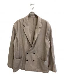 EDIFICE（エディフィス）の古着「24年モデル メランジ シアークロス Wジャケット」｜ベージュ