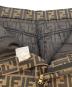 中古・古着 FENDI jeans (フェンディ ジーンズ) ズッカミニスカート ブラック×ブラウン サイズ:XL：18000円