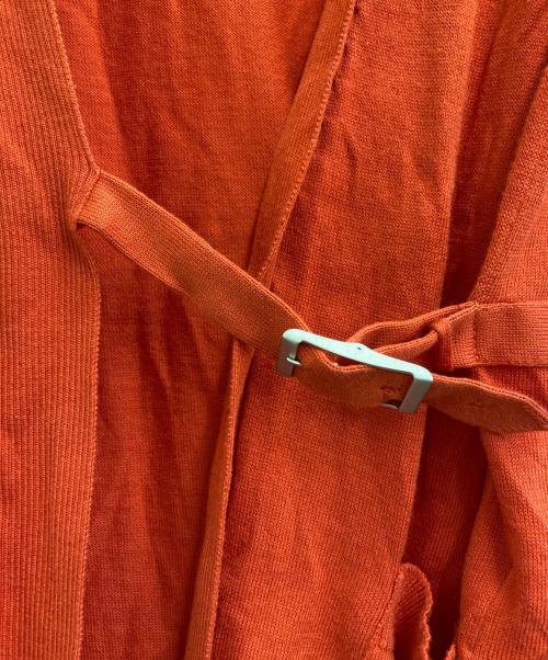 HERMES（エルメス）HERMES (エルメス) ニットカーディガン レッド サイズ:38の古着・服飾アイテム