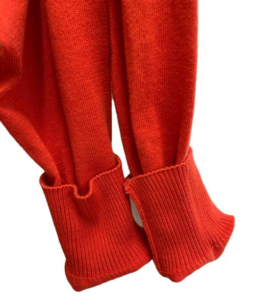 HERMES（エルメス）HERMES (エルメス) ニットカーディガン レッド サイズ:38の古着・服飾アイテム