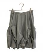 FOXEY NEWYORKフォクシーニューヨーク）の古着「変形スカート」｜グレー