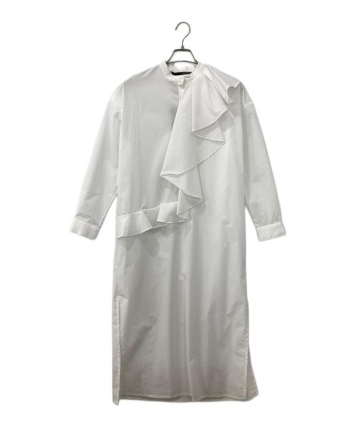 Adonisis（アドニシス）Adonisis (アドニシス) ドレープシャツワンピース ホワイト サイズ:ＦＲＥＥ 未使用品の古着・服飾アイテム