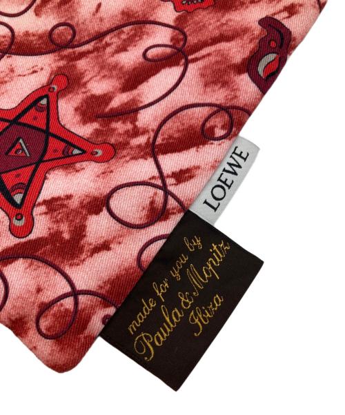 LOEWE（ロエベ）LOEWE (ロエベ) ペイズリー巾着 ネイビー×レッドの古着・服飾アイテム