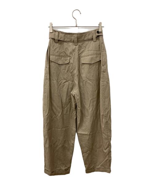 LOHEN（ローヘン）LOHEN (ローヘン) ハイカウントウールダブルマッキンパンツ ブラウン サイズ:38の古着・服飾アイテム