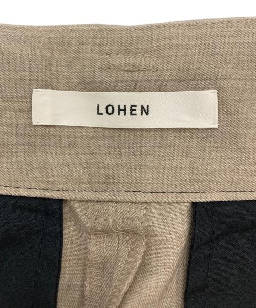 LOHEN（ローヘン）LOHEN (ローヘン) ハイカウントウールダブルマッキンパンツ ブラウン サイズ:38の古着・服飾アイテム