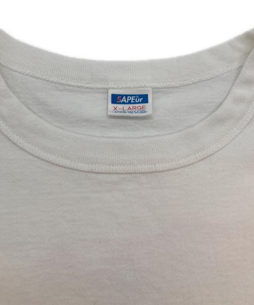 SAPEur（サプール）SAPEur (サプール) LEGEND SMILE HEAD TEE ホワイト サイズ:XLの古着・服飾アイテム