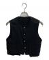 BACCA（バッカ）の古着「リネンツイル ショートベスト」｜ブラック