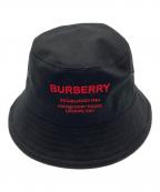 BURBERRY LONDONバーバリーロンドン）の古着「ホースフェリーモチーフ バケットハット」｜ブラック