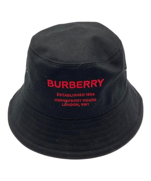 BURBERRY LONDON（バーバリーロンドン）BURBERRY LONDON (バーバリーロンドン) ホースフェリーモチーフ バケットハット ブラックの古着・服飾アイテム