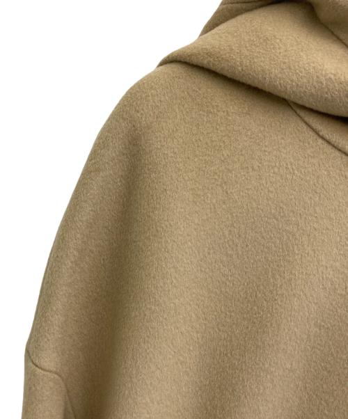 MAX&Co.（マックスアンドコー）MAX&Co. (マックスアンドコー) フーデッドウールコート ブラウン サイズ:42の古着・服飾アイテム