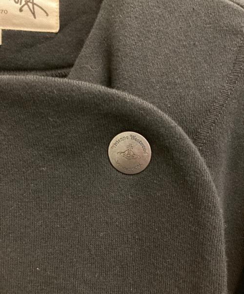 Vivienne Westwood ANGLOMANIA（ヴィヴィアンウエストウッドアングロマニア）Vivienne Westwood ANGLOMANIA (ヴィヴィアンウエストウッドアングロマニア) スウェットジップジャケット ブラック サイズ:38の古着・服飾アイテム
