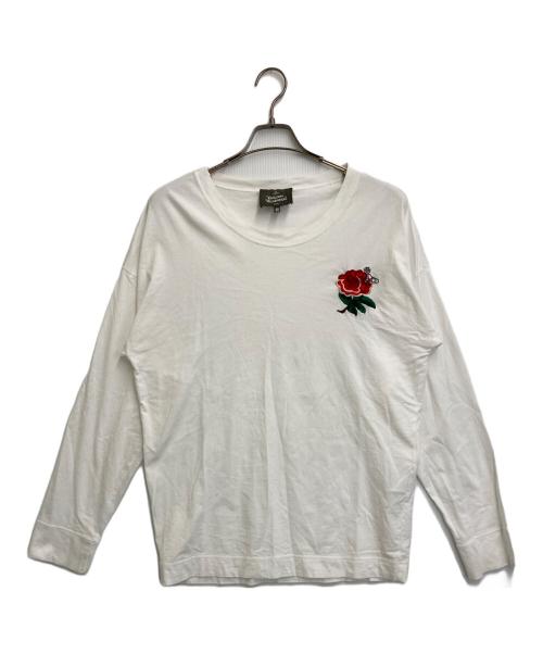 Vivienne Westwood man（ヴィヴィアン ウェストウッド マン）Vivienne Westwood man (ヴィヴィアン ウェストウッド マン) ロングスリーブカットソー ホワイト サイズ:46の古着・服飾アイテム