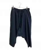 s'yteサイト）の古着「STRIPED SAROUEL PANTS WITH MANY GRAFTS」｜ネイビー