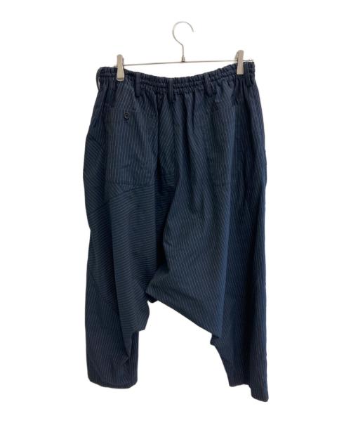 s'yte（サイト）s'yte (サイト) STRIPED SAROUEL PANTS WITH MANY GRAFTS ネイビー サイズ:3の古着・服飾アイテム