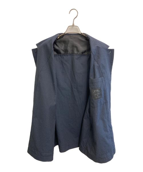 s'yte（サイト）s'yte (サイト) STRIPED ETHNIC WRAP SHIRT ネイビー サイズ:3の古着・服飾アイテム