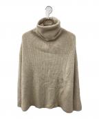 BATONERバトナ―）の古着「カシミヤブレンドタートルネックニット」｜ベージュ