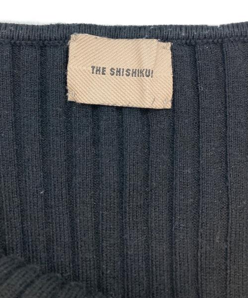 THE SHISHIKUI（シシクイ）the shishikui (シシクイ) リブニットキャミソールワンピース ブラック サイズ:freeの古着・服飾アイテム