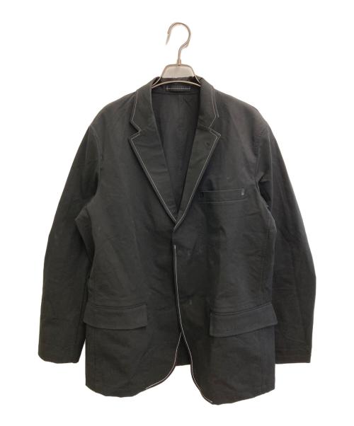 and wander（アンドワンダー）and wander (アンドワンダー) plain tailored stretch jacket ブラック サイズ:XXLの古着・服飾アイテム