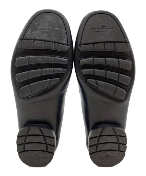 Salvatore Ferragamo（サルヴァトーレ フェラガモ）Salvatore Ferragamo (サルヴァトーレ フェラガモ) ガンチーニモカシン ブラック サイズ:7 1/2の古着・服飾アイテム