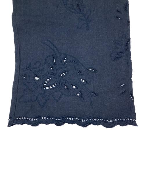 IENA（イエナ）IENA (イエナ) コットンリネン カットワークレースパンツ ネイビー サイズ:38の古着・服飾アイテム