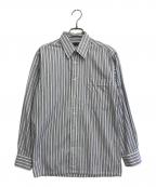 Christian Dior MONSIEURクリスチャンディオールムッシュ）の古着「ストライプシャツ」｜ホワイト×ブルー
