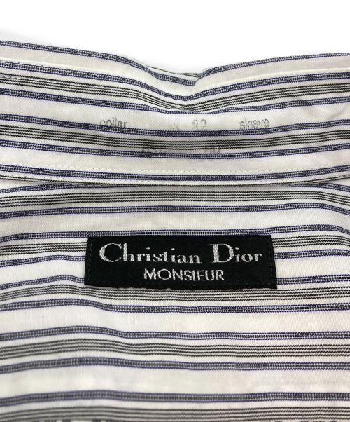 Christian Dior MONSIEUR（クリスチャンディオールムッシュ）Christian Dior MONSIEUR (クリスチャンディオールムッシュ) ストライプシャツ ホワイト×ブルー サイズ:Freeの古着・服飾アイテム